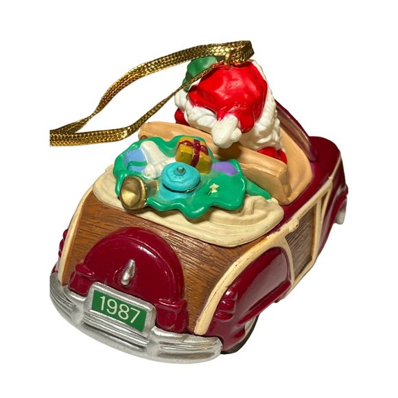 Hallmark 1987 Ornament "Santa's Woody". Here comes Santa Series #9 - Picture 5 of 12
